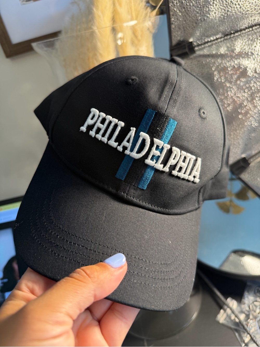 Philadelphia Embroidered Black Cap - Classic Men’s Baseball Hat